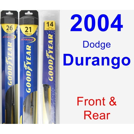 2004 Dodge Durango Wiper Blade Set Kit Front Rear 3 Blades 2004 Dodge Durango Wiper Blade Set Kit Front Rear 3 Blades