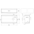 thumbnail image 6 of Nuie Kitchen Sink 36" Single Bowl Apron Front, Grid & Cutting Board, Fireclay, 36x19x10", 6 of 7