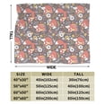 thumbnail image 3 of KLL Fleece Blanket Plush Throw Blanket Foxes ,Soft Fuzzy Cozy Flannel Blanket for Couch Sofa Bed.(50"x40" ), 3 of 7