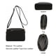 thumbnail image 5 of Minnieouse Bolso bandolera de piel sintética para mujer, con cremallera de Color sólido, informal, elegante, con correa ajustable, Bolsas de mensajero y de hombro Negro, 5 of 6