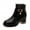 Black, variant on OKBOP Women's Middle Mid Calf Boots-Winter Walking Shoes Women Warm Christmas Rain Girls Cowgirl Boots Fashion Womens Boots