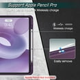 thumbnail image 3 of Fintie Magnetic Stand Case for iPad Air 13-inch (M3) 2025, (M2) 2024 - Multiple Angles Shockproof TPU Cover with Pencil Holder, Purple, 3 of 10