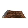 thumbnail image 2 of Ahgly Company Indoor Round Abstract Orange Modern Area Rugs, 5' Round, 2 of 4