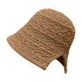 thumbnail image 2 of MEICHEN Women Foldable Sun Hats Mesh Woven Bucket Hat Portable Summer Vcation Fashion Beach Essentials Accessories Caps, 2 of 4