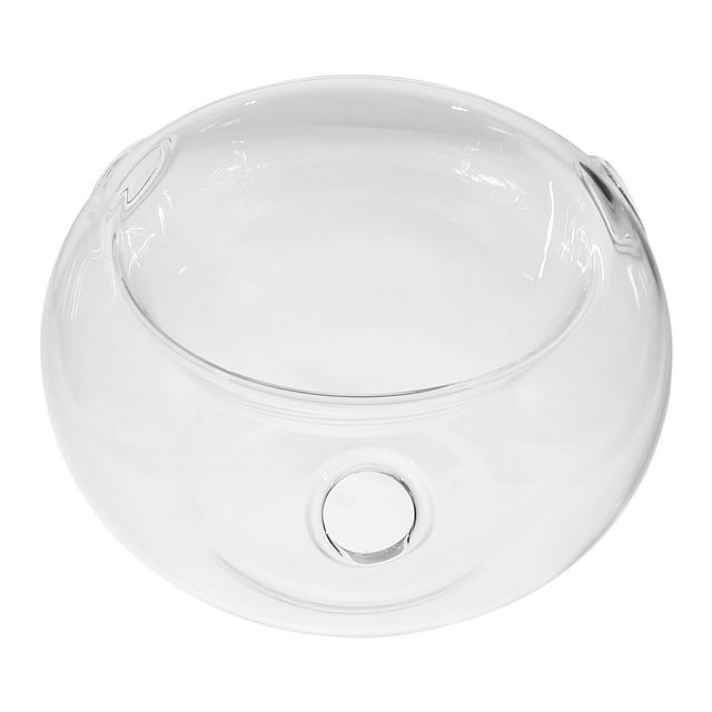 1pc Creative Transparent Bow Transparent Glass Bowl Dry Ice Salad Bowl for Hotel
