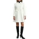 thumbnail image 2 of Abrigo de cuello alto Allegra K para mujer, abrigo de invierno de manga larga con doble botonadura S blanco, 2 of 5