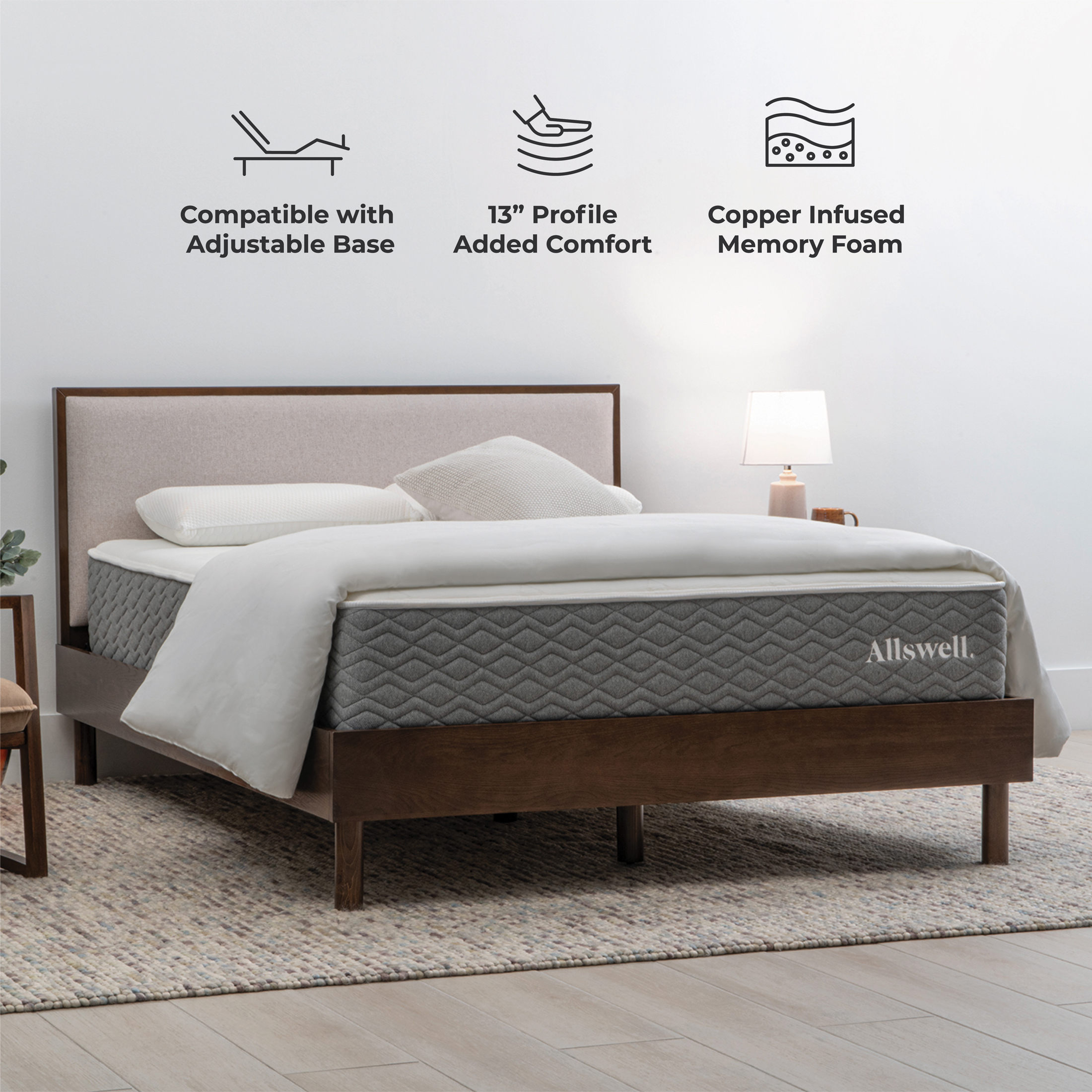 The Allswell Luxe 12" Bed in a Box Hybrid Mattress, Queen - image 3 of 7