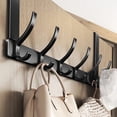 thumbnail image 3 of BUSATIA Bedroom Scratch-Proof Over-the-Door Towel Hook Rack with 6 Dual Coat Hooks, 3 of 6