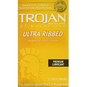 3 Pack - TROJAN Simulations Lubricated Latex Condoms 12 Each