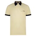 thumbnail image 1 of Gabicci Contrasting Collar & Cuff Patterned Jersey Polo Shirt, 1 of 1