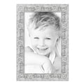 thumbnail image 2 of ArtToFrames 17" x 28" Platinum Baroque Luxe Picture Frame, 17x28 inch Silver Wood Poster Frame (WOM-5265),  Pack, 2 of 7