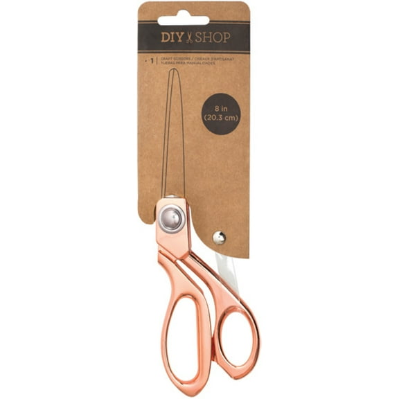 DIY Shop Craft Metal Scissors 8" Rose Gold, 1 Each