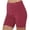 Red, variant on Uaswgudfs Women's Cutout Hem Summer Shorts - Adjustable Tie High Waist 5" Inseam Trendy Casual Hot Pink M