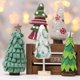 thumbnail image 4 of Árbol de Navidad de fieltro para decoración navideña de escritorio B 7.5 x 7.5 x 20 cm, 4 of 9