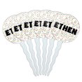 thumbnail image 1 of Ethen Cupcake Picks Toppers - Set of 6 - Mutlicolored Speckles, 1 of 1