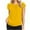 Yellow, variant on Giftesty Women's Chiffon Solid Color Short Sleeve Round Neck Casual Shirt Short Sleeve Blouse