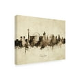 thumbnail image 2 of Michael Tompsett 'Las Vegas Nevada Skyline Vintage' Canvas Art, 2 of 3