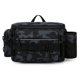 thumbnail image 1 of Bolsa de almacenamiento para aparejos de pesca bolso cruzado de pesca multifuncional (camuflaje negro), 1 of 7