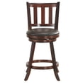 thumbnail image 3 of Yardi Yard 2 Pieces 360 Degree Swivel Wooden Counter Height Bar Stool Set with Cushioned Seat-25 inches, Bar Height Stools, Bar Stools for Kitchen, Dining Room, 3 of 7
