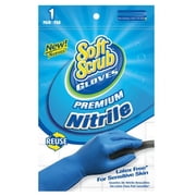 Big Time Products 12111-26 Nitrile Gloves, Latex-Free, Blue With Flocked Cotton Lining, Small, Pr.