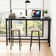 thumbnail image 4 of FDW 55” Bar Height Pub Table, Counter Height, Sturdy Legs & Adjustable Foot Pads, for Bar, Pub, Kitchen, Dining Room, Coffee Shop –Black, 4 of 7