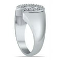 thumbnail image 2 of SZUL 1/4 Carat TW Horseshoe Diamond Men's Ring in 10K White Gold (J-K-L Color, I2-I3 Clarity), 2 of 5