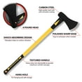 thumbnail image 2 of Performance Tool M7113 6-Pound Splitting Maul with Fiberglass Handle, 2 of 5
