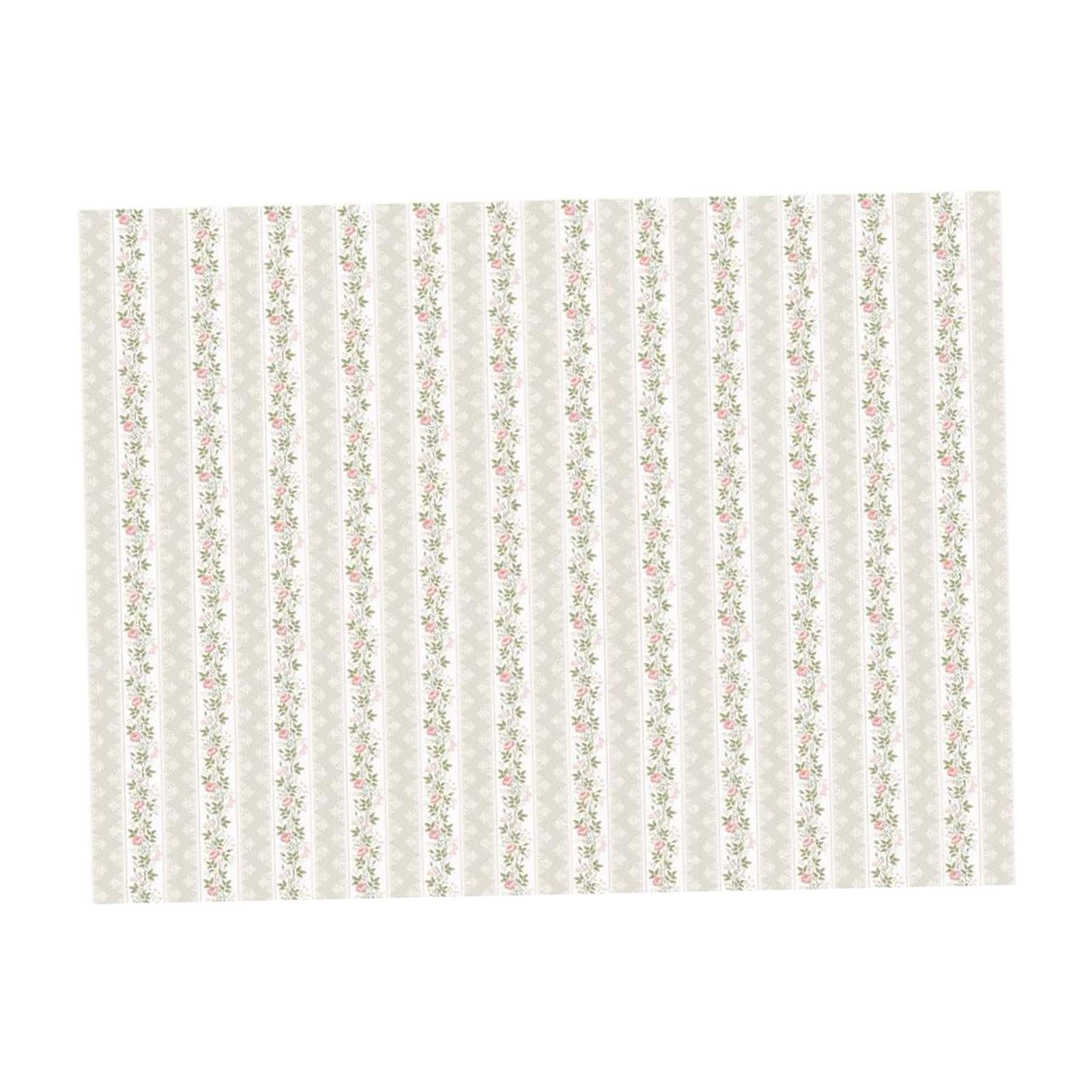 Dollshouse Wall Paper Dollhouse Floorboards Flooring Paper Sheet Wall