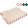 thumbnail image 2 of Dog Pee Pad Holder, Puppy Potty Training Tray 22.5”X16.5” for Small Dogs (Pink), 2 of 6