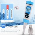 thumbnail image 1 of Probador de Calidad del Agua 5 en 1 con Bluetooth: TDS, PH, Salinidad, Temperatura y Medidor de CE para Hidroponía, Acuarios y Piscinas, 1 of 5