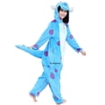 thumbnail image 2 of Conjunto de pijamas Kigurumi de animales para adultos y niños, Mono de dibujos animados, ropa de dormir de lana, disfraz de fiesta de Navidad, Halloween, 2 of 4