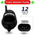 thumbnail image 2 of Mean Mug Auto 16212-3811A Front Windshield Washer Pump with Universal Hose Kit 10mm and Ratchet Wrench Keychain Key Ring - Compatible with Chevrolet (Chevy), GMC - Replaces OEM #: 22127652, 22127653, 2 of 8