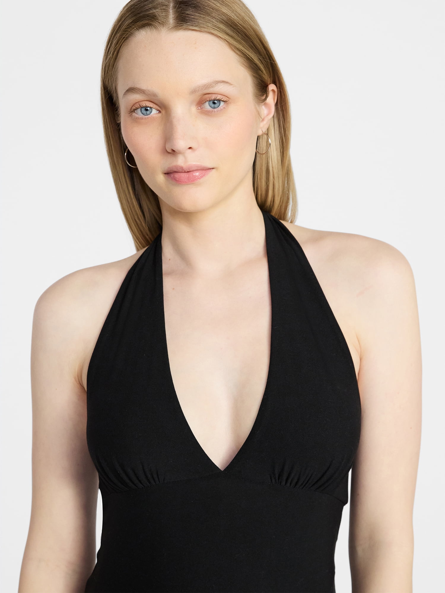 No Boundaries Halter Maxi Dress, Women's & Women's Plus Sizes XXS-4X