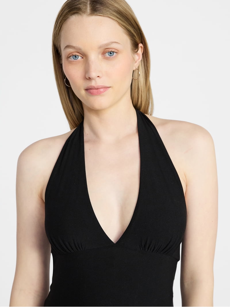No Boundaries Halter Maxi Dress, Women's & Women's Plus Sizes Xxs-4x