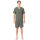 thumbnail image 1 of Set de pijama para hombre Fruit of the Loom de broadcloth verde talla XL, 1 of 5