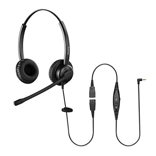 2.5mm Headset with Microphone Noise Canceling & Volume Controls