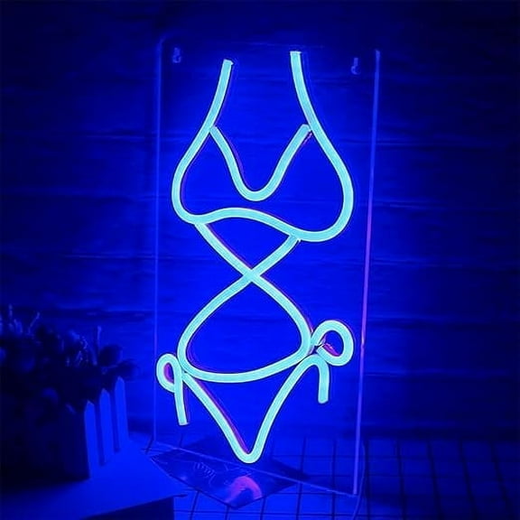 Sexy Lady Back Neon Lamp Beauty Neon Sign LED Neon Light Night Lamp USB Powered 40X19CM