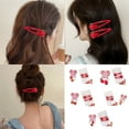 thumbnail image 2 of Adorkable Strawberry Hair Clip Lovely Hair Tie Glittering Hairpins Barrettes for Girls 2000s Trend, 2 of 8