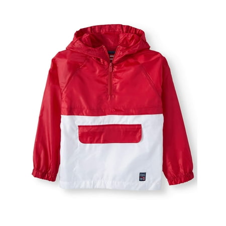 Pull Over 1/4 Zip Color Block Windbreaker (Big Boys)