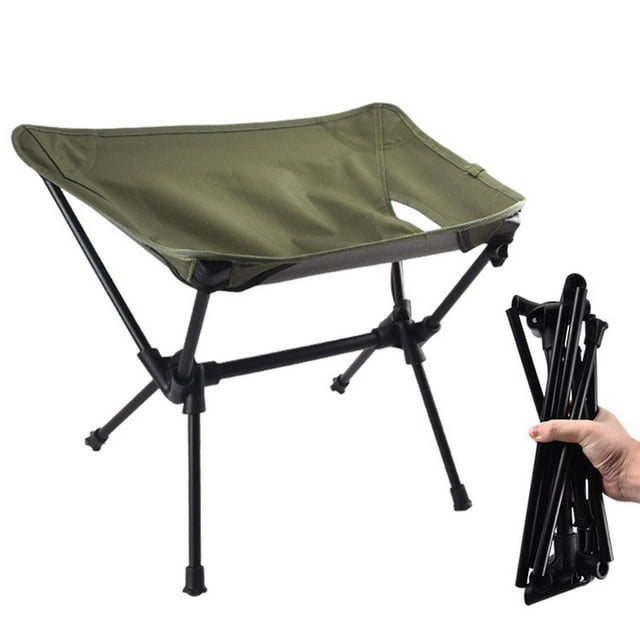 Silla De Camping Reposapiés Plegable Cola Asiento Al Aire Libre