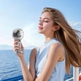 thumbnail image 4 of SIYTUAU Handheld Fan Mini Portable Rechargeable Battery Powered Plastic For Women Travel Makeup Outdoor Indoor Use, 4 of 6