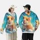 thumbnail image 4 of Balery Cloud Cute Hamster Sudadera ligera de manga larga con capucha y protección solar UPF 50+ para hombre y mujer, ideal para pesca y running-Small, 4 of 7