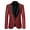 Wine, variant on toraway Mens Suits Classic Fit Stretch Men'S Casual Fashion Suit Sequin Male Stage Personality Performance Emcee Sequin Solid Color Suit L