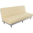 thumbnail image 1 of Housse de Canapé Extensible Sans Accoudoirs, Housse de Canapé-Lit Pliant Réglable, Housse de Futon Universelle Amovible pour Salon, 1 of 4