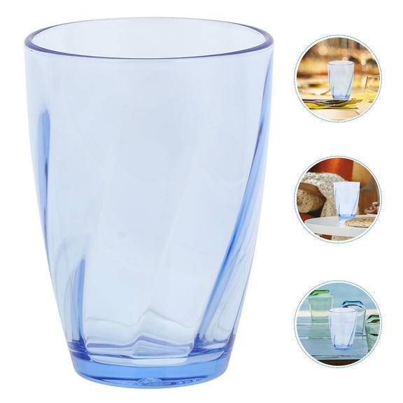 WHAMVOX Blue Acrylic Wine Cup for Drinking with Transparent Design and Smooth Mouth 1 Piece