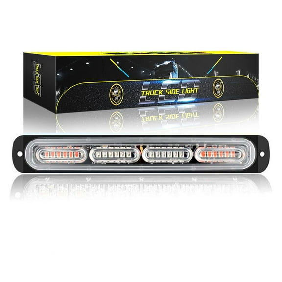 Yellow and White Flashing Lamp LED Light for Cars Operating Voltage DC12 24V