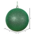 thumbnail image 2 of Vickerman Vickerman 8" Green Glitter Ball Christmas Ornament, 2 of 3