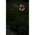 thumbnail image 4 of Red Carpet Studios Metal Yard Stake Wind Spinner with Solar Powered Lights, Tractor, 4 of 4