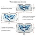 thumbnail image 5 of Qxltty Blue Butterfly Car Windshield Sunshades Foldable UV Rays Sun Visor Protector Keep Your Vehicle Cool 53×23.5in, 5 of 8