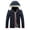 Dark Blue, variant on Herrnalise Men's Fashion Autumn And Winter Stitching Warm Hooded Casual Jacket Cotton Clothes Dark Blue